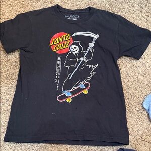 Riot Society Black Grim Reaper Skate Tee